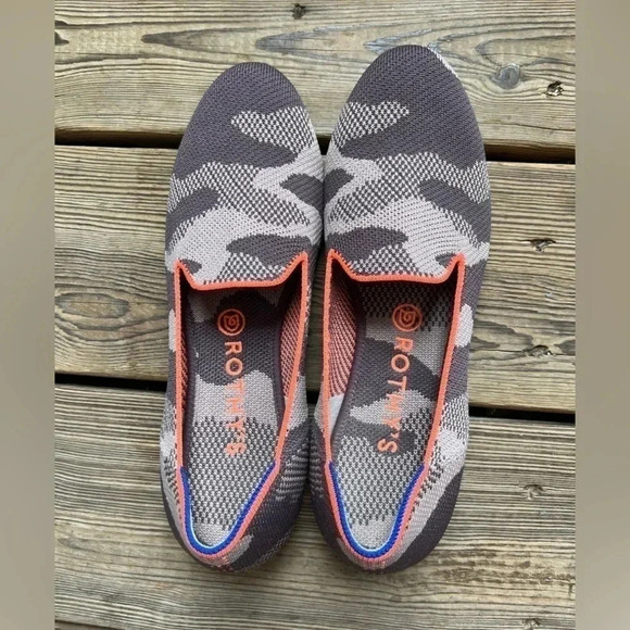 Rothy's The Loafer Women's Sz 9 Camo Round Toe Slip On Shoes
